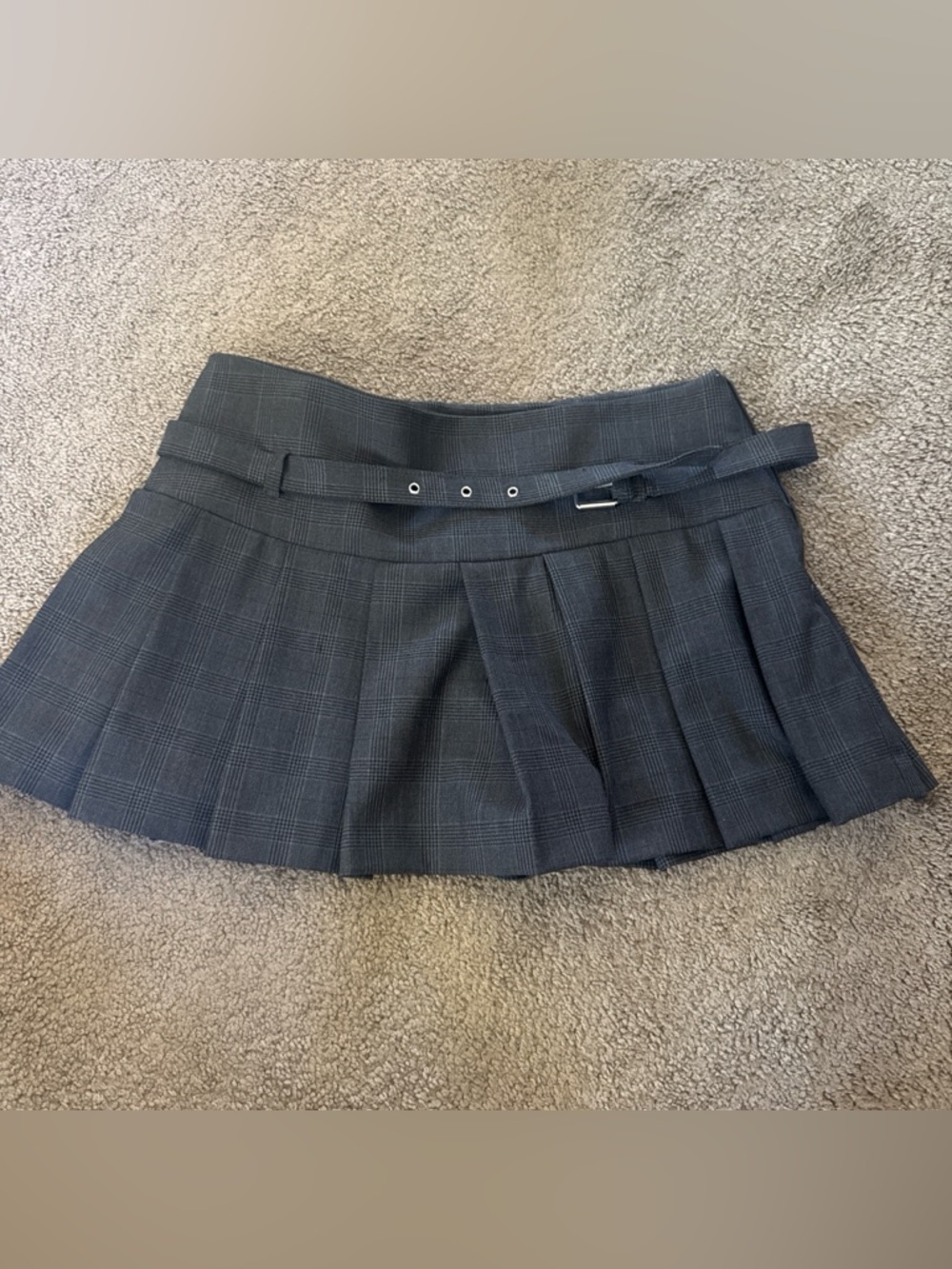 Zara Pleated Skirt with built in shorts & belt